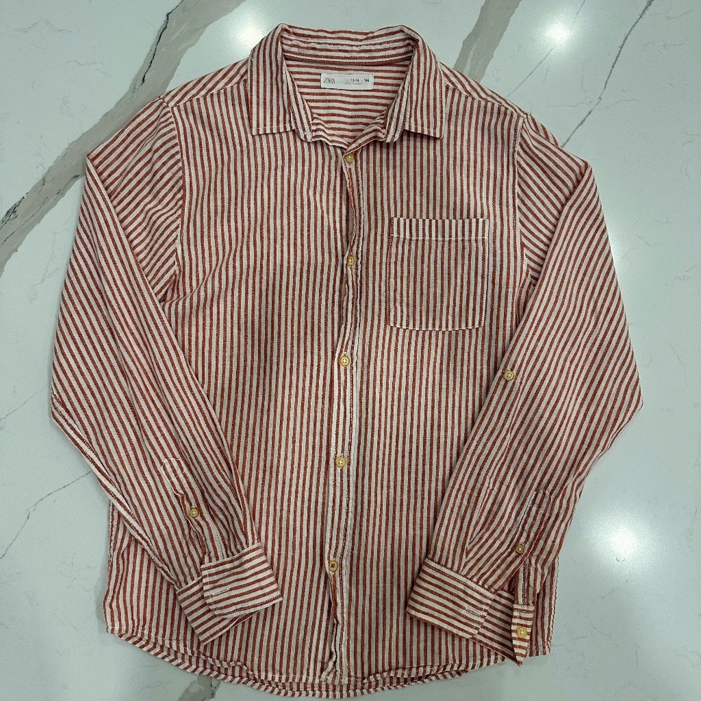 ZARA boy Button Up Shirt Size 13/14 (164 CM)